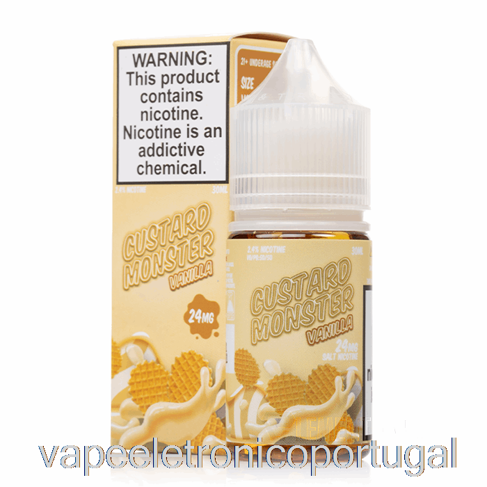 Vape Eletronico Baunilha - Sais De Creme Monstro - 30ml 24mg
